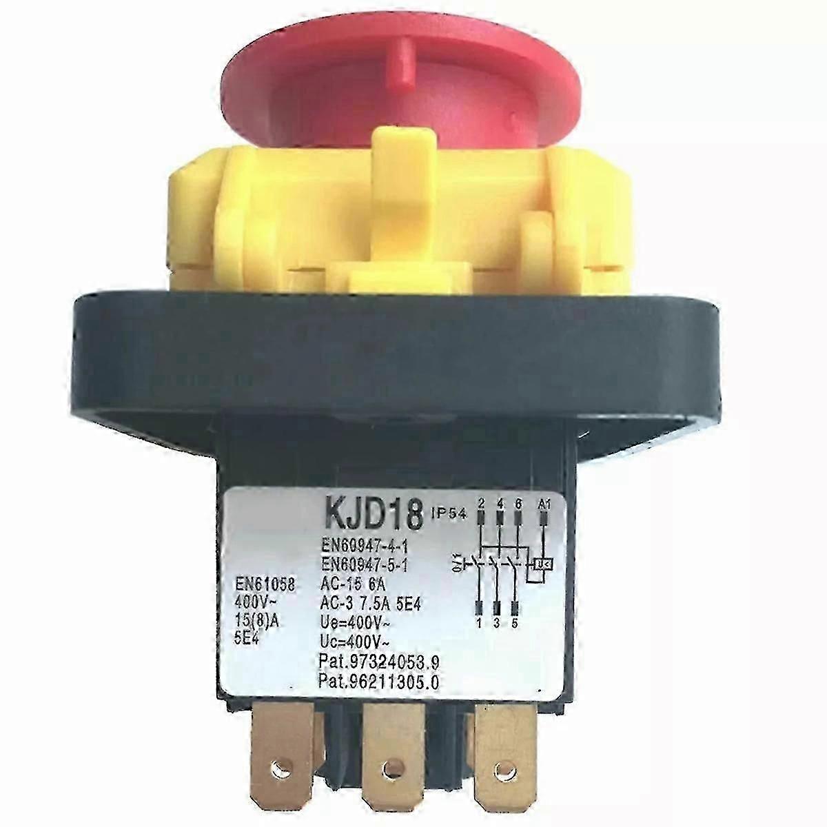 Suitable for 400V 6-Pin Waterproof Magnetic Push Button Switch-JC