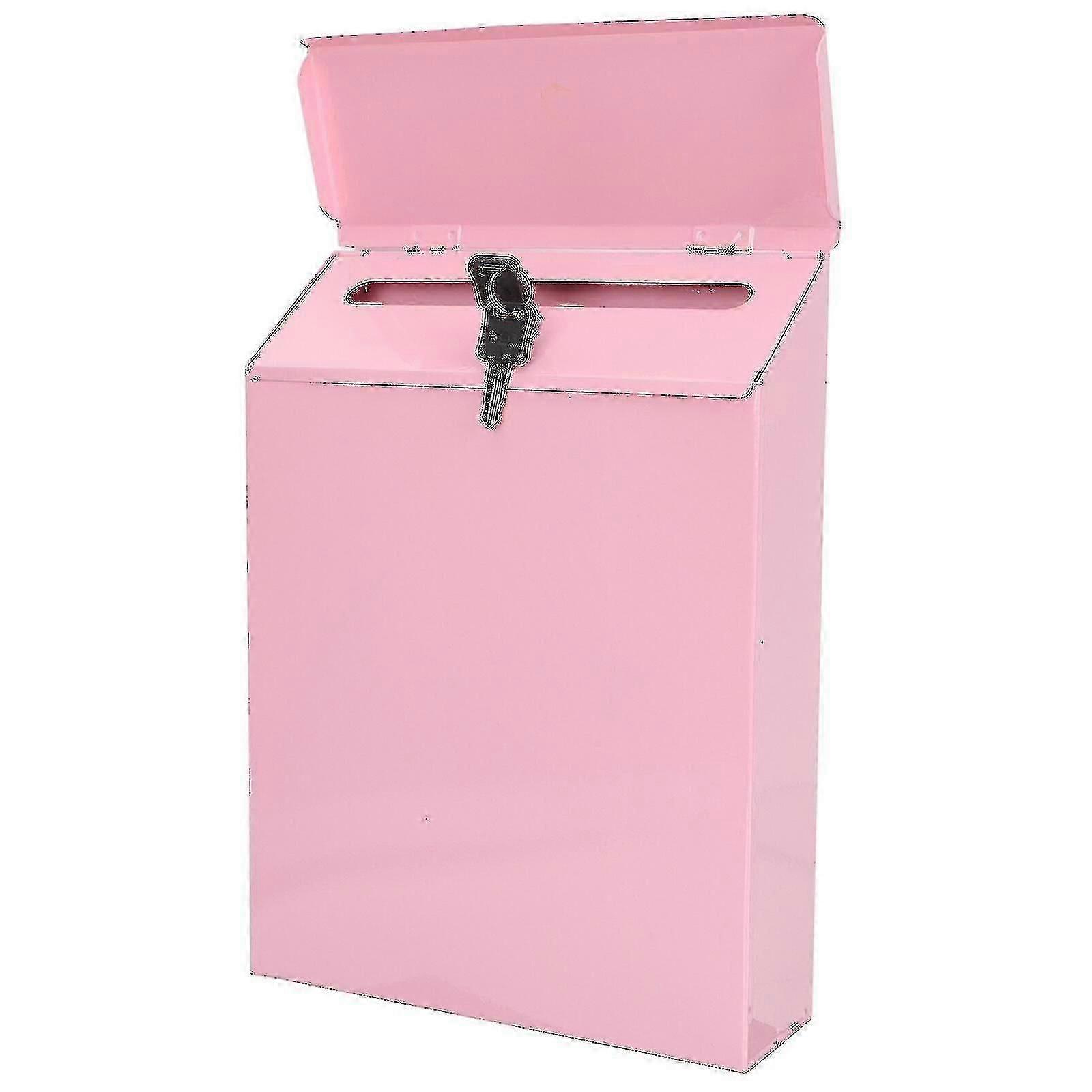 Rust-Proof Wall Mount Mailbox for Home, Decorative Farmhouse Post Box with Locking DB
