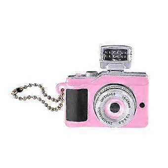 Mini Camera Keychain with LED Light and Shutter Sound - Replaceable Battery for Kids
