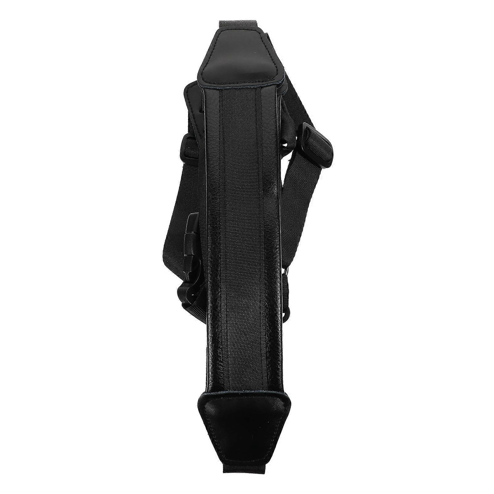 Saksofoni Double Shoulder Strap Universal Saxophone Harness Strap (musta)