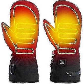 2025 Dames Verwarmde Wanten, Oplaadbaar, Touch Screen, Antislip, Fleece Gevoerd, Winter, Fietsen, Skiën