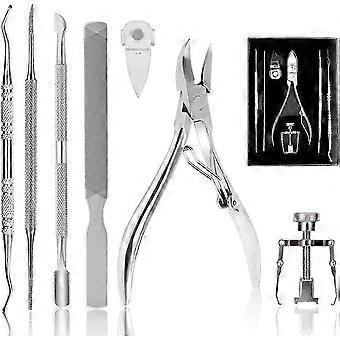 Ingrown Toenail Set 7 Pieces, Professional Nail Clipper Set For Strong/ingrown Toenails, Stainless Steel Manicure & Pedicure Set Superb-dery