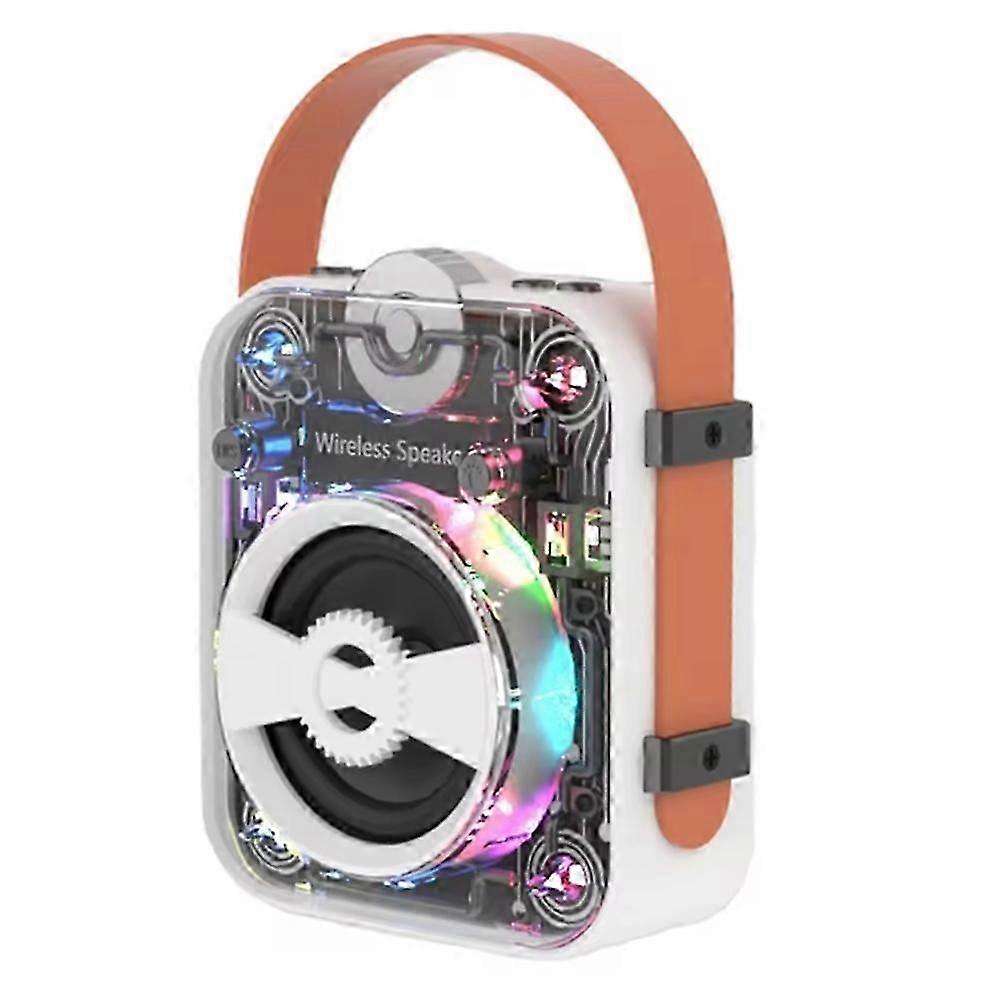 Wireless Bluetooth Speaker with Shocking Sound Quality Multiple Playback Modes Dazzling Light Effect Mini TWS Soundbox
