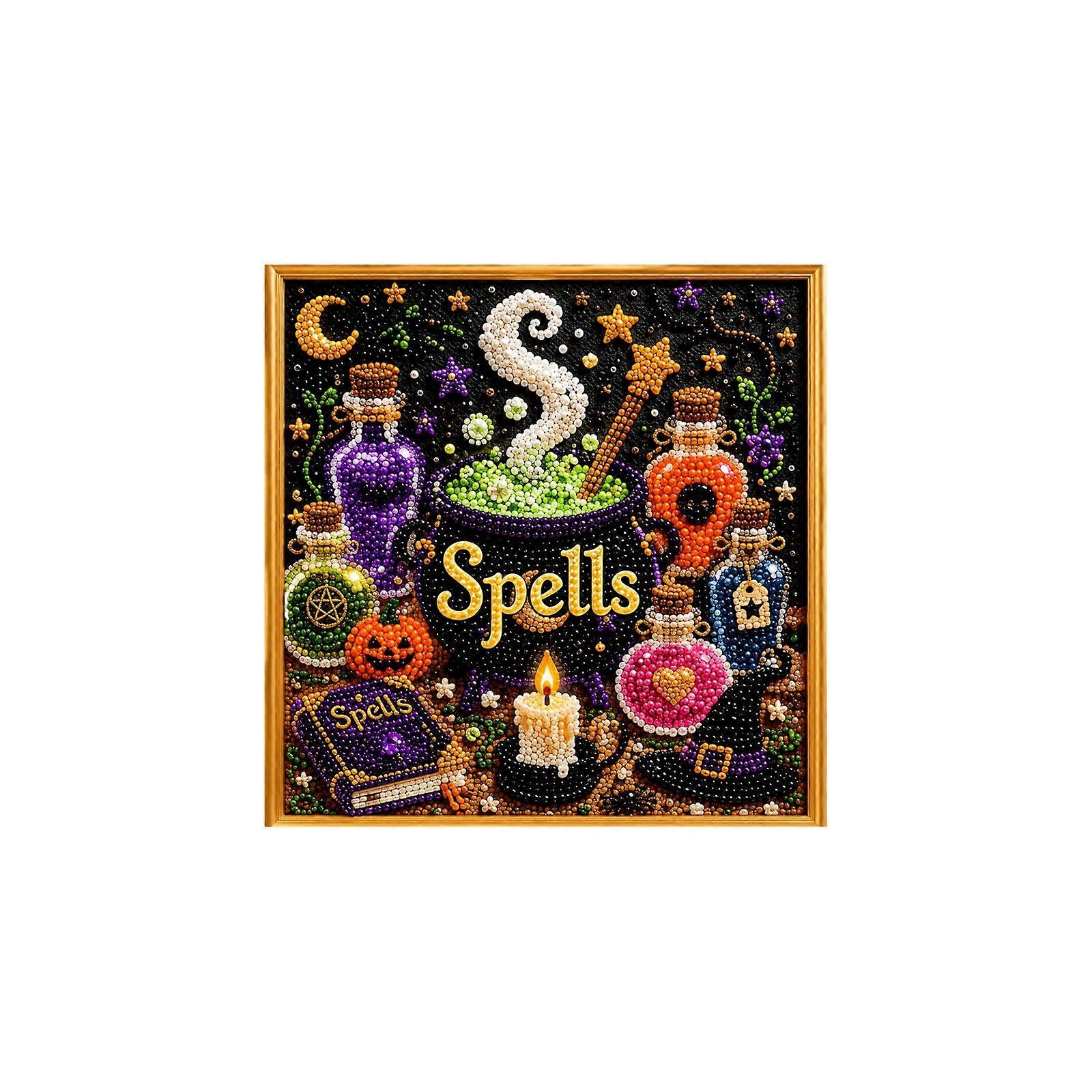 Dowmoo Halloween 3D Diamond Art Set - Magic Crafting