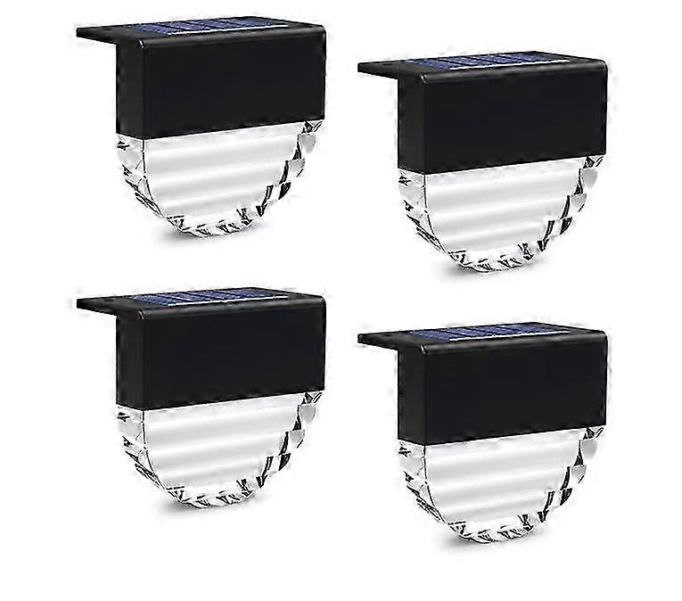 4PCS Solar Deck Lights Outdoor Fence Light