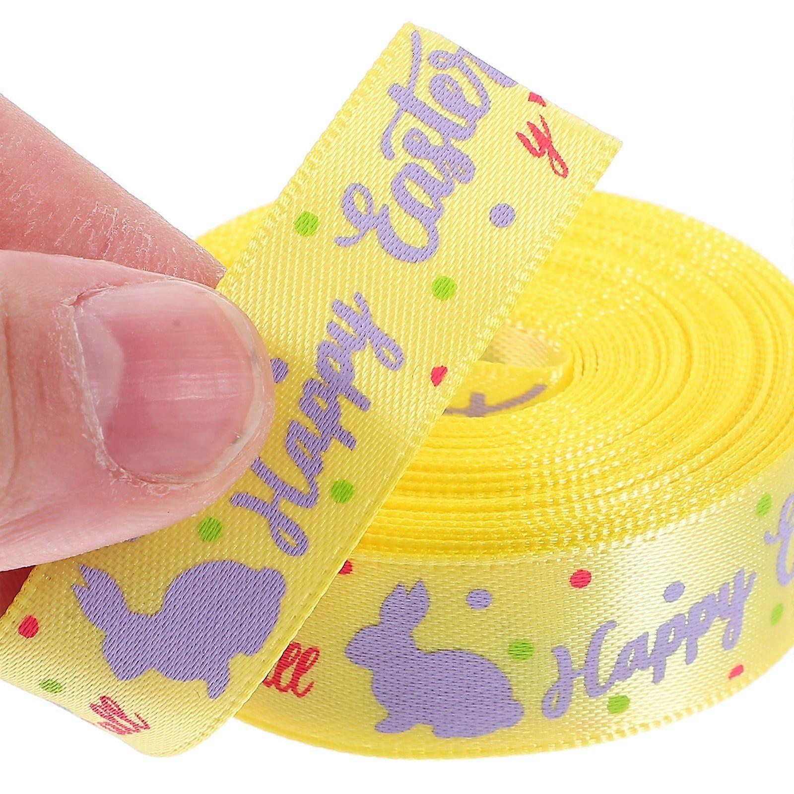 Rabbit Easter Wreath Decorations Ribbon Decorative DIY Bow Tie Polyester