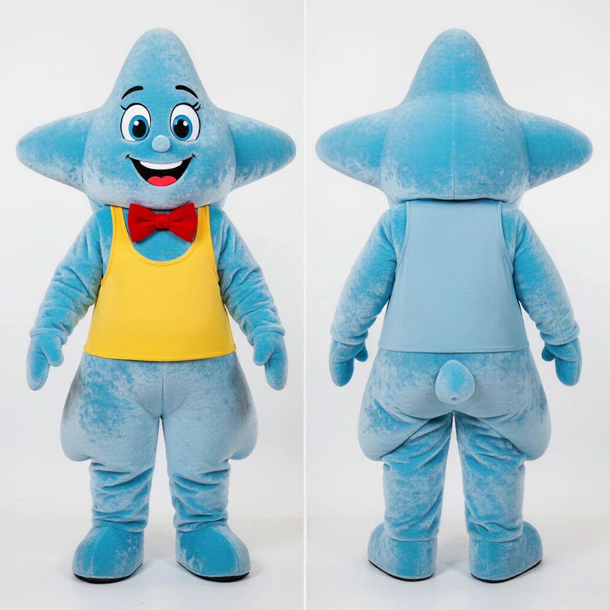 MASTICOT Sky Blue Cheerful Starfish Mascot