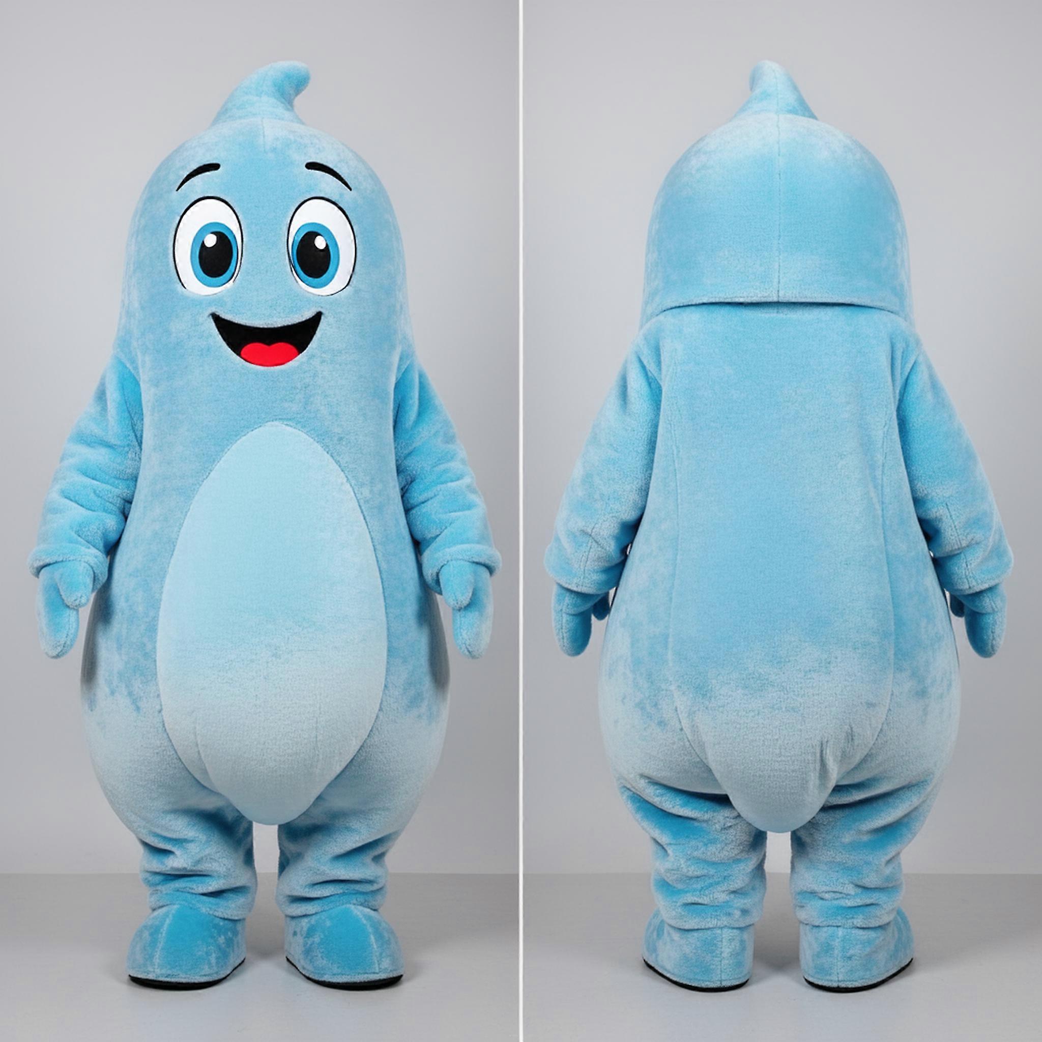 MASTICOT Sky Blue Cuddly Ghost Mascot