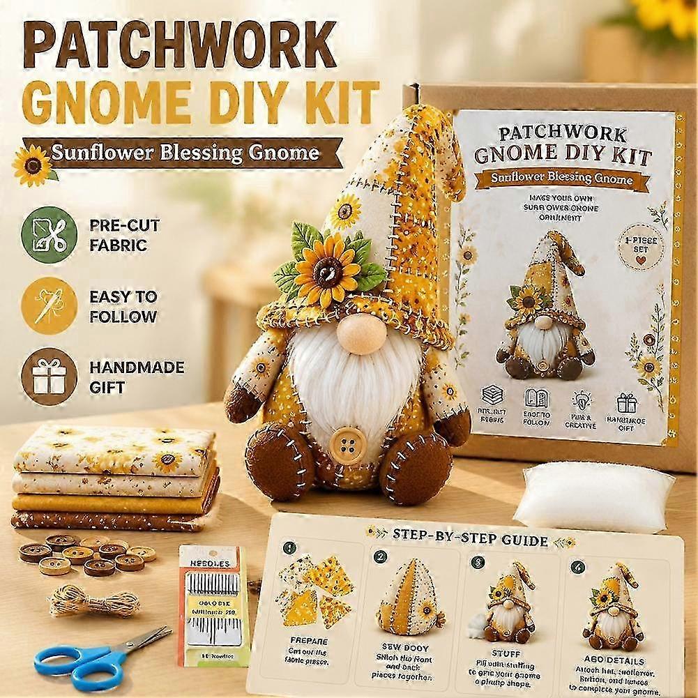 Halloween DIY Patchwork Gnome Kit, Christmas Gnomes DIY Patchwork Kit Gift-LSY
