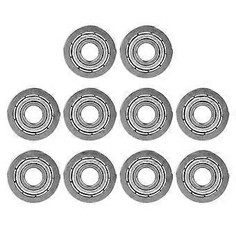 10stk F695ZZ Dobbelt afskærmet miniature flangekuglelejer 5x13x4mm