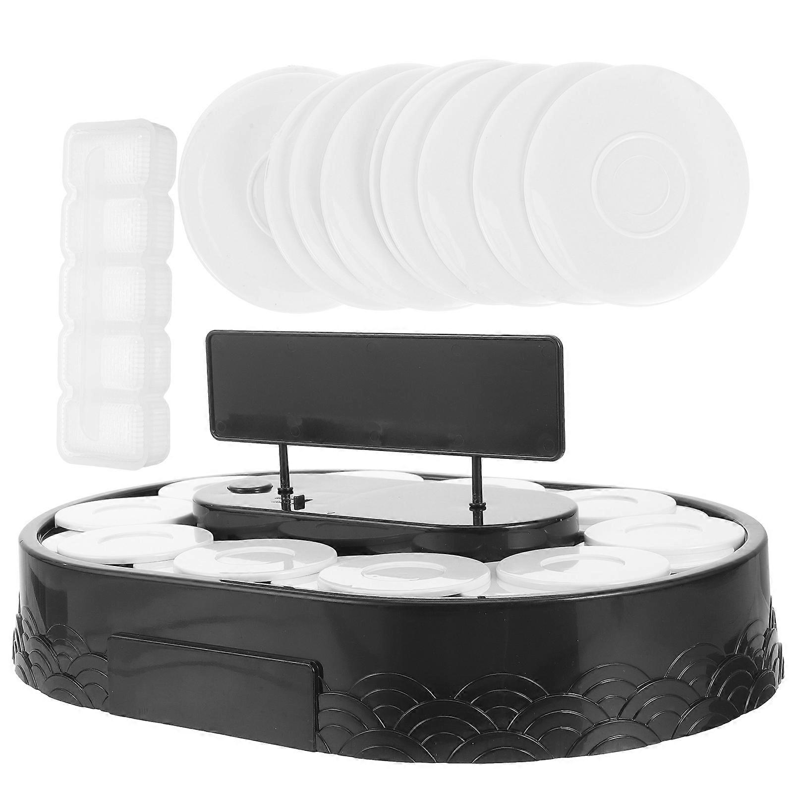 Automatic Rotating Sushi Display Holder for Displaying Use with Plastic Material
