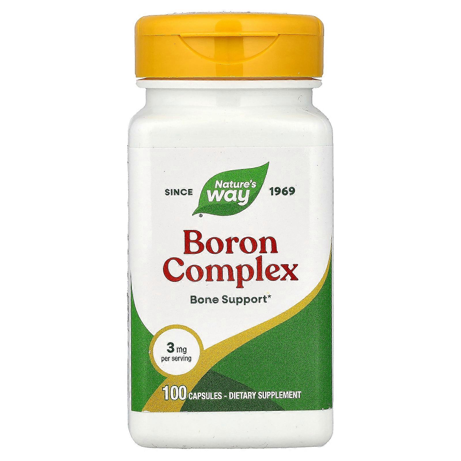 3 x Nature's Way, Boron Complex, 3 mg, 100 Capsules