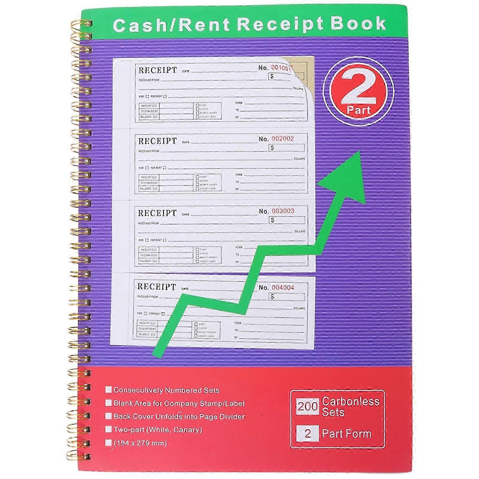 200-Set Two Part Payment Receipt Book