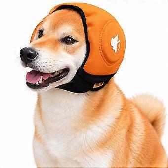 Dog Ear Wrap in Polyester with Hook-and-Loop Fastening, S/M/L for Noise Reduction and Warmth