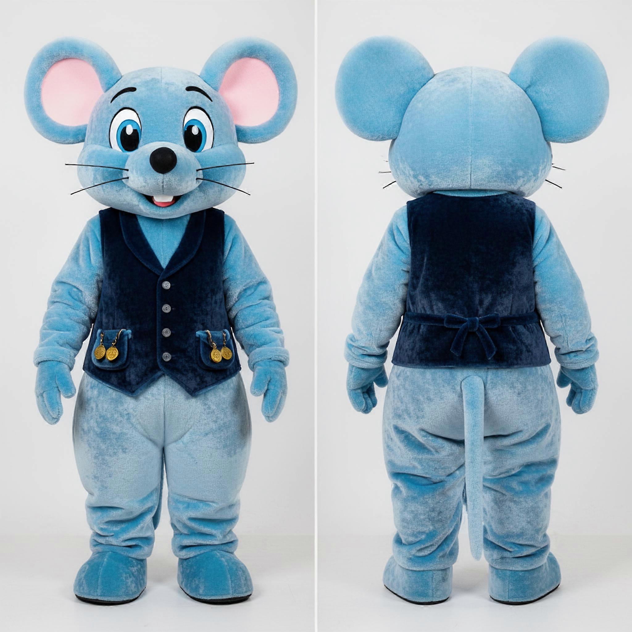 MASTICOT Sky Blue Plush Mouse Mascot