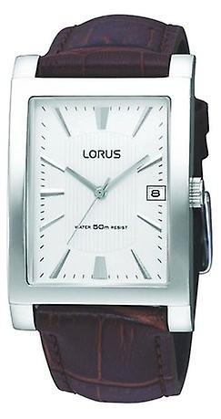 Lorus Watches Quartz Analog Men's Watch with Cowhide Bracelet RXD63EX9