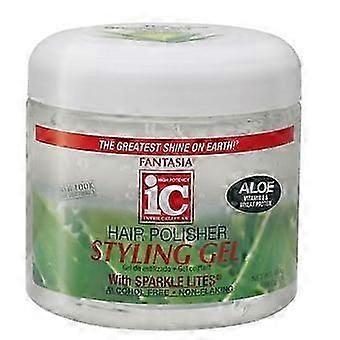 Gel coiffant Fantasia IC Hair Polisher, pot transparent de 473 ml (16 oz), nouveauté S07