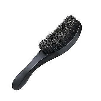 Hairbrush Wet and Dry Magic Wave Brush, Soft Boar Bristles for Men, Women, Boys & Girls, Black (1 Piece)
