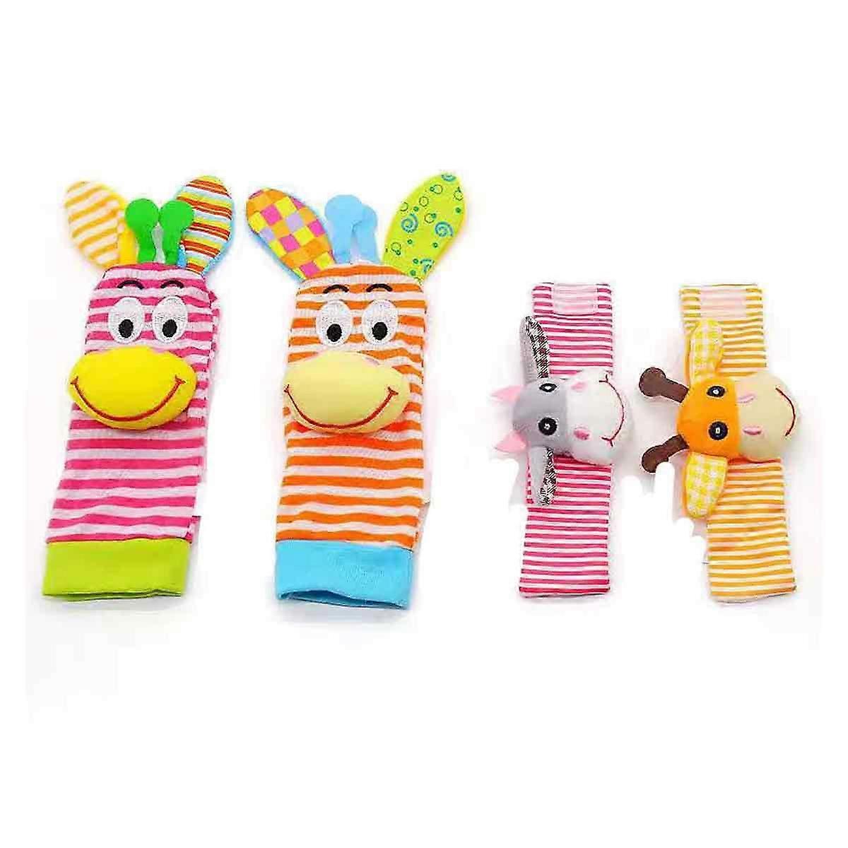 Soft Visual Stimulation Rattle Socks for Babies