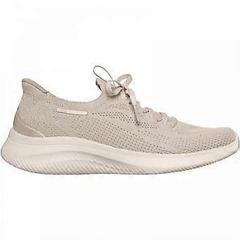 Women's Skechers Ultra Flex 4.0 | Natural | Womens Slip Ins Trainers