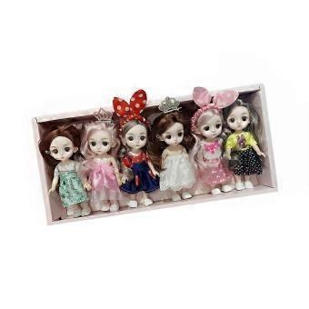 Dolls Set Gift Box Passing Home Toys Birthday Joints Fashion Cute Children Hairpiece 3D Eyes Playing Mini Make up#gg