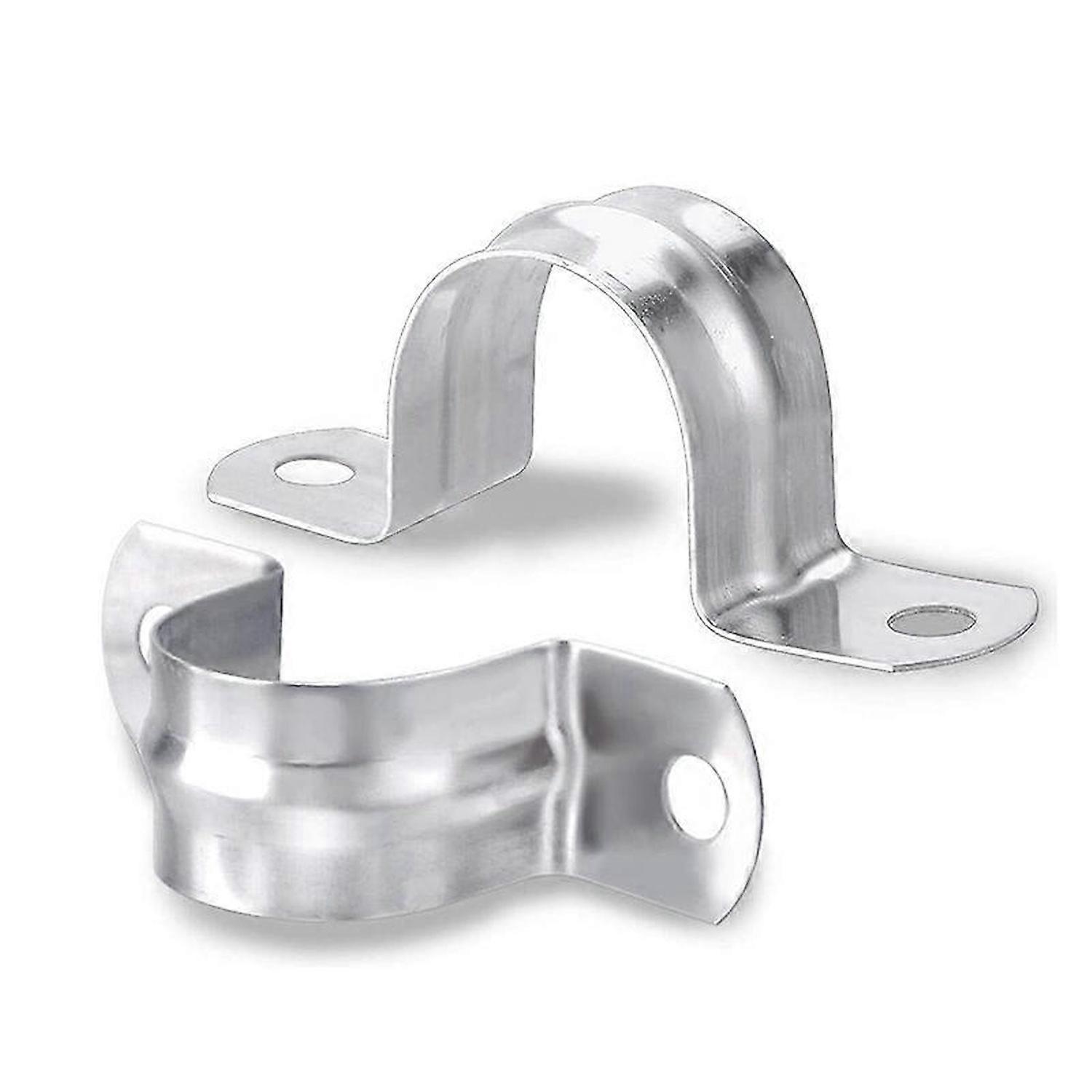M25 Dual Hole Stainless Pipe Strap
