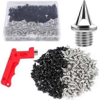 120PCS 1/4 Inch Track Shoe Spikes Replacement with Wrench for Golf
