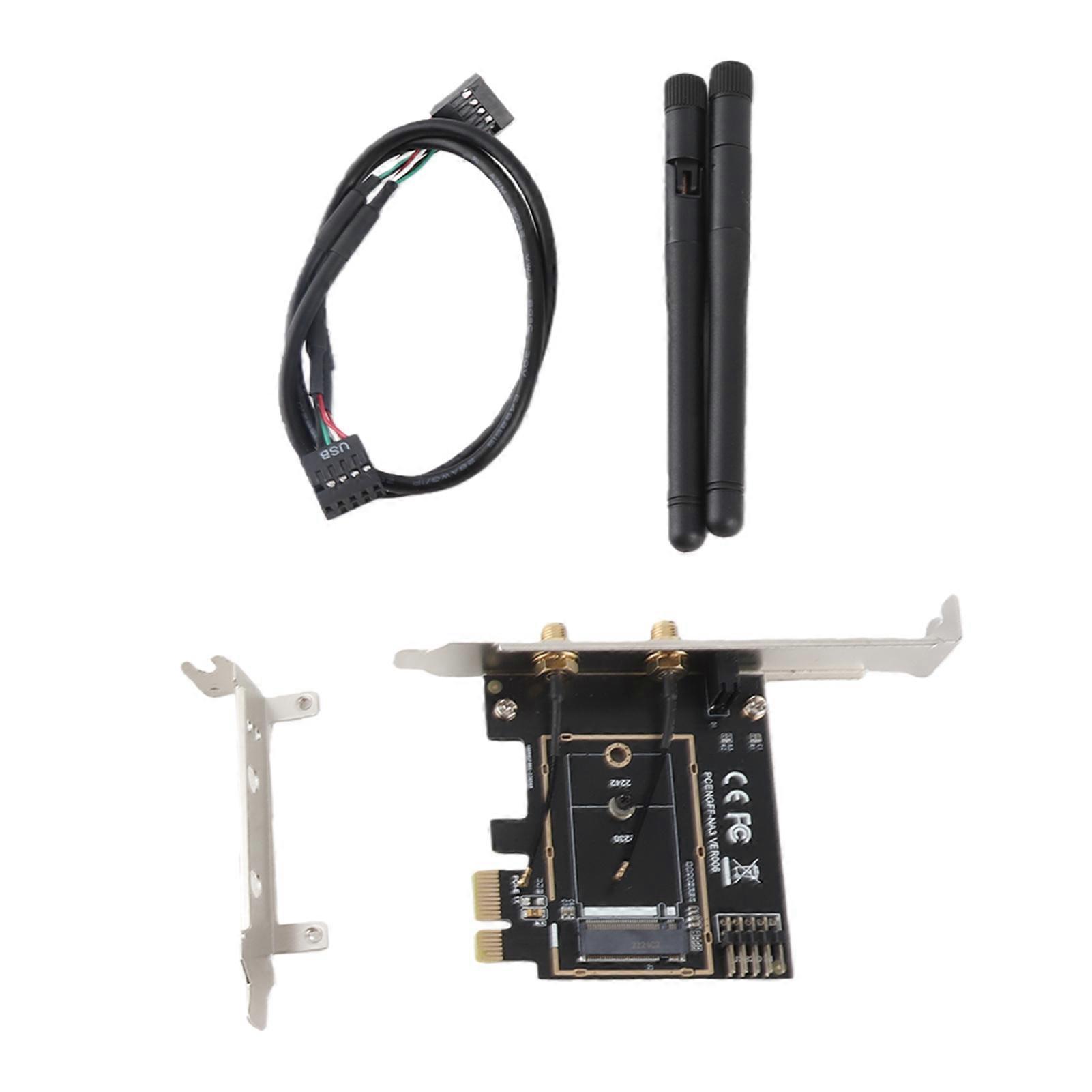 PCI E to NGFF M.2 WIFI Wireless Module Adapter Card KEY A E Network Expansion Card