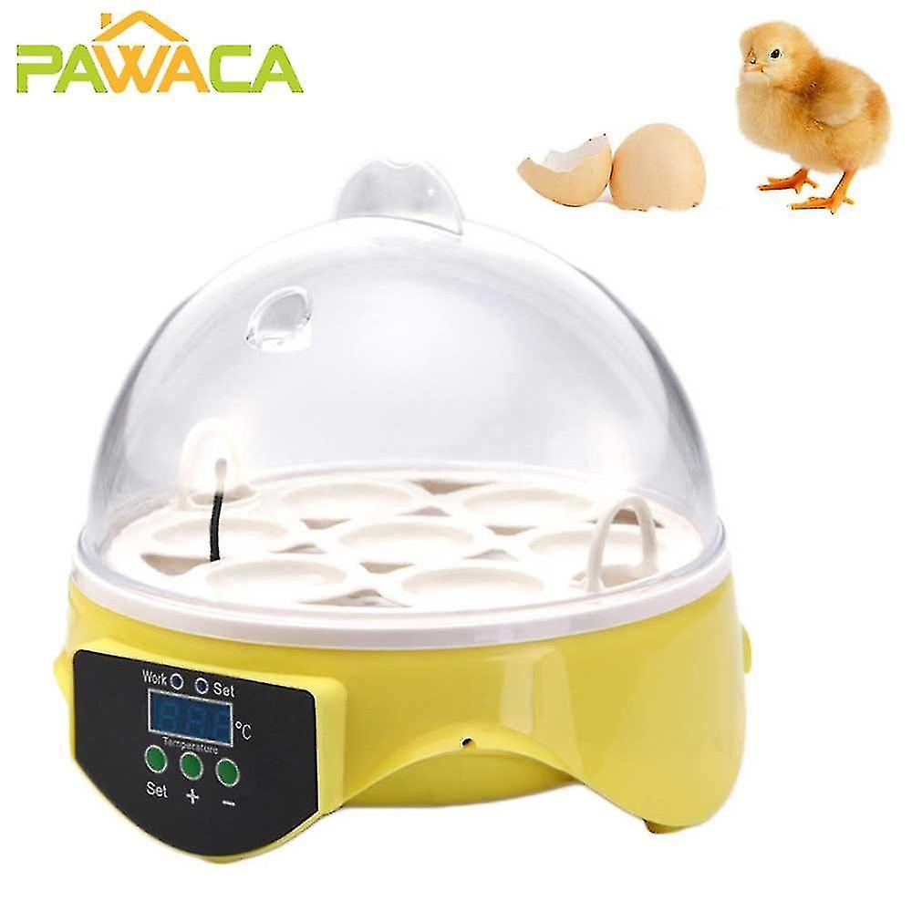 7 Eggs Incubator Digital Mini Chicken Duck Bird Egg Incubator Temperature Hatchery Egg Hatcher Turni
