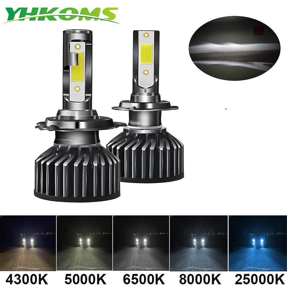 -mini Size Car Headlight H4 H7 Led 3000k 4300k 5000k 6500k 8000k 25000k H1 H8 H9 H11 9005 9006 Led Bulb Auto Fog Light 12v