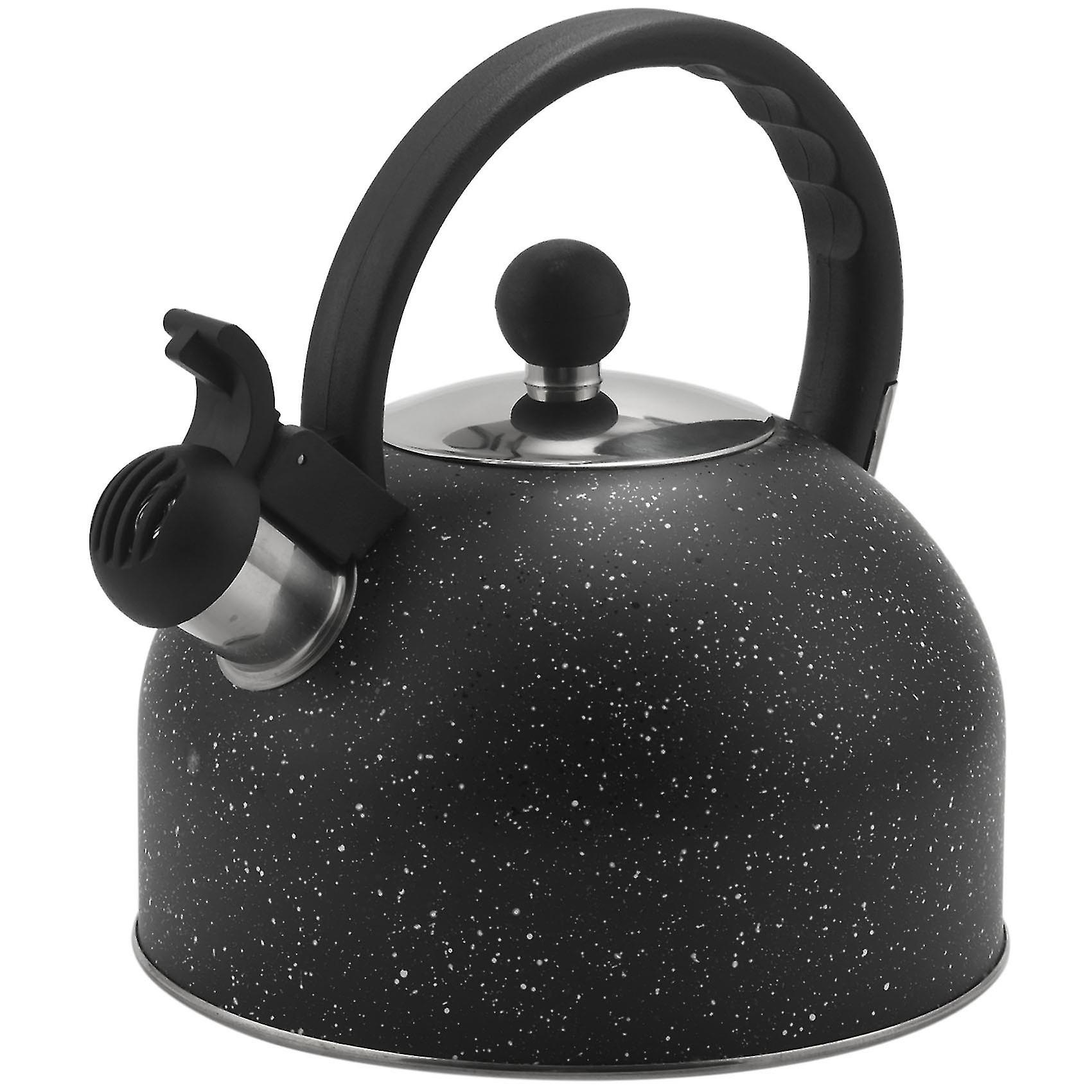 Plystring tekoker, tekanne med høyt fløyte og anit-varmt håndtak, mat grade rustfritt stål Wat