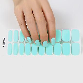 Semi hærdet Gel Nail - 20 klistermærker Nail Gel polske strimler - Ingen Chip Gel Nail Klistermærker til kvinder