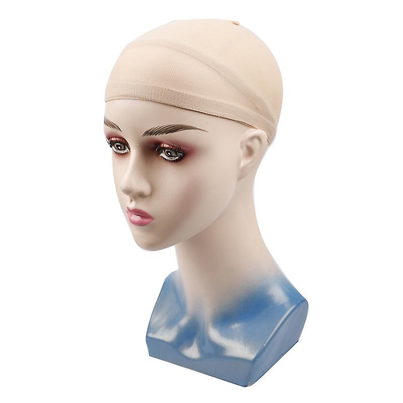 2pcs Soft Jersey Unisex Wig Mesh Caps (skin Tone)