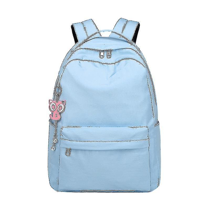 Middle School Student Schoolbag Campus Solid Color Large Capacity Students Backpack