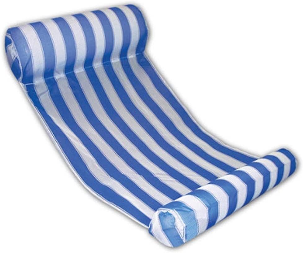 Water Floating Bed, Swimming Pool Float Hammock, Multi-purpose Inflatable Hammock For Beach Pool And Water Sports (color : Blue)