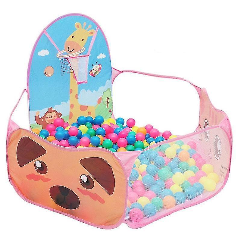 Pink Portable Baby Playpen Large Tent Tunnel Storage Bag