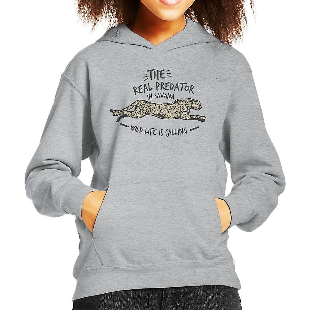 Ekte Predator Cheetah Kid er hette Sweatshirt