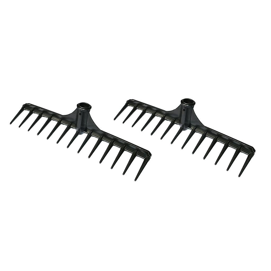 2pcs Golf Mini Rake Sand Trap Bunker Personal Grip Rake Head for Garden