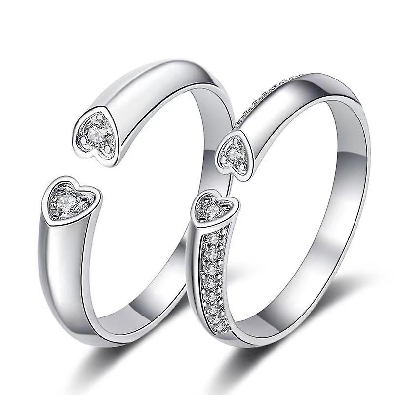 Et par Par Ruming Sterling Silver Diamond Ring