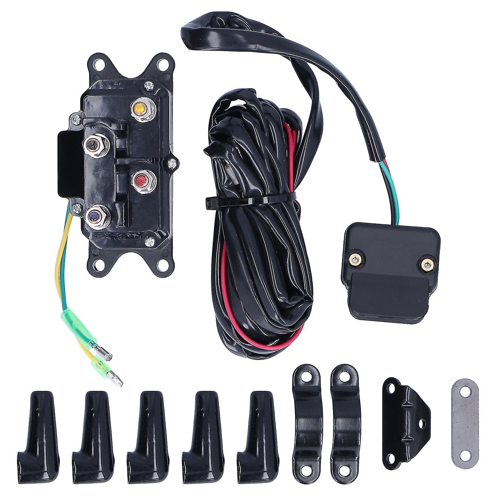 12V 250a Winch Solenoid Relay Contactor Switch Mounting Brackets Kit For Atv Utv