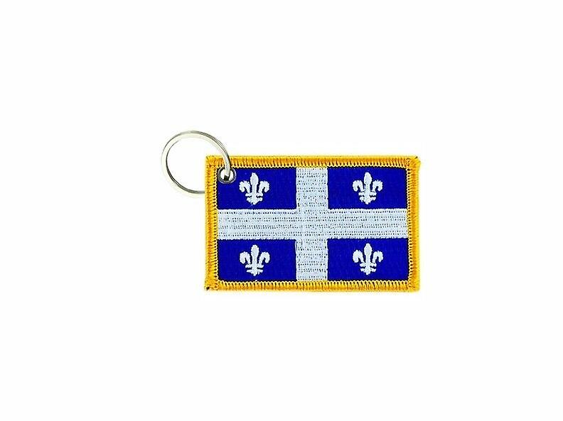 Cle Cles Clef Brode Patch Ecusson Badge Quebec Canada Flag