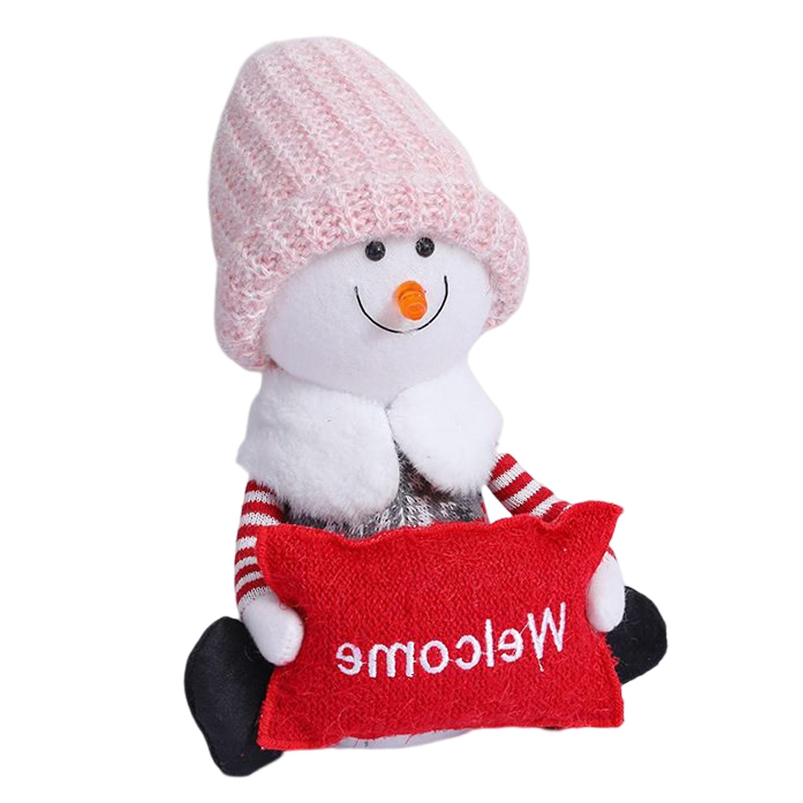 Xmas Welcome Decorative Christmas Doll Reusable Christmas Decoration Greeting Guests & Passers-by