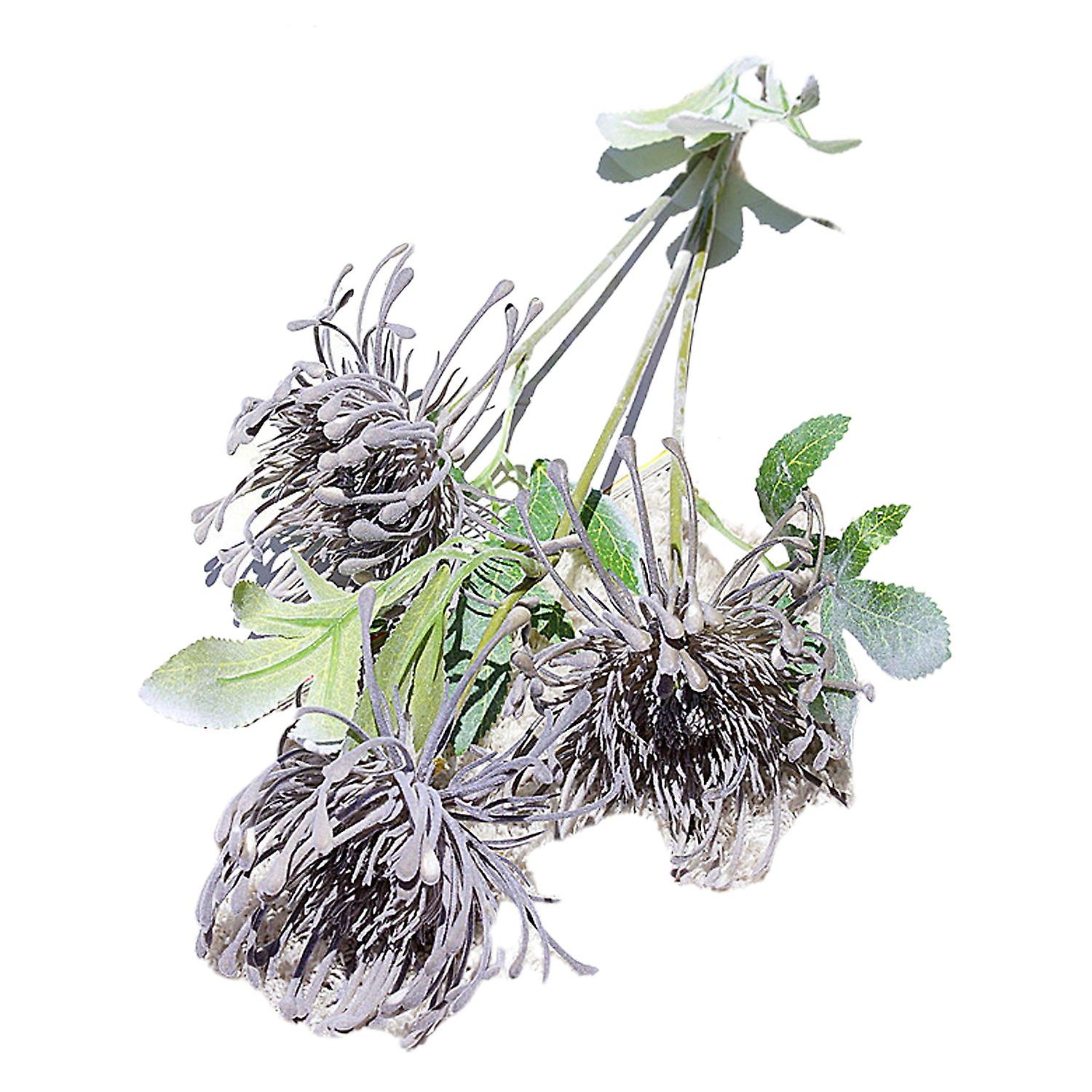 Artificial Flower Soft Table Centerpiece  Single Branch 3-prong Artificial Flower for Patry