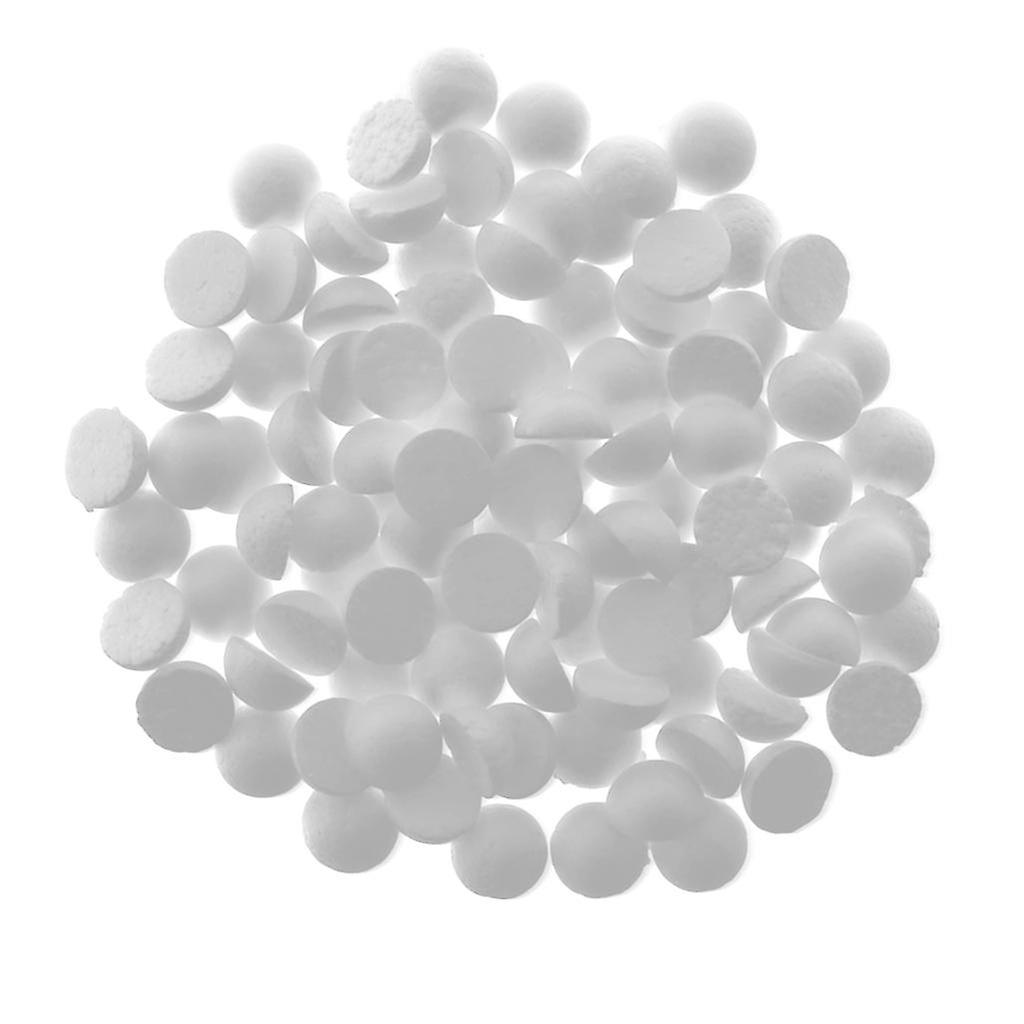 100pcs 20mm White Modelling Craft Polystyrene Foam Balls Hemispheres