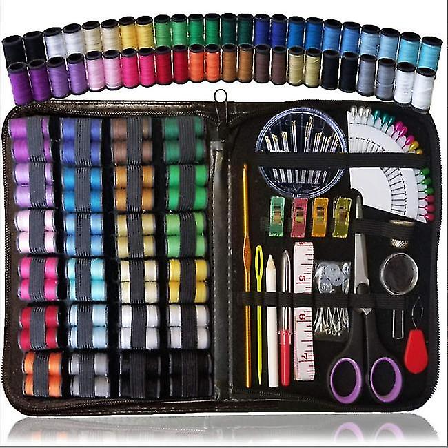Sewing Kit For Adults  Kids - Beginner Set W/ Multicolor Thread Needles Scissors