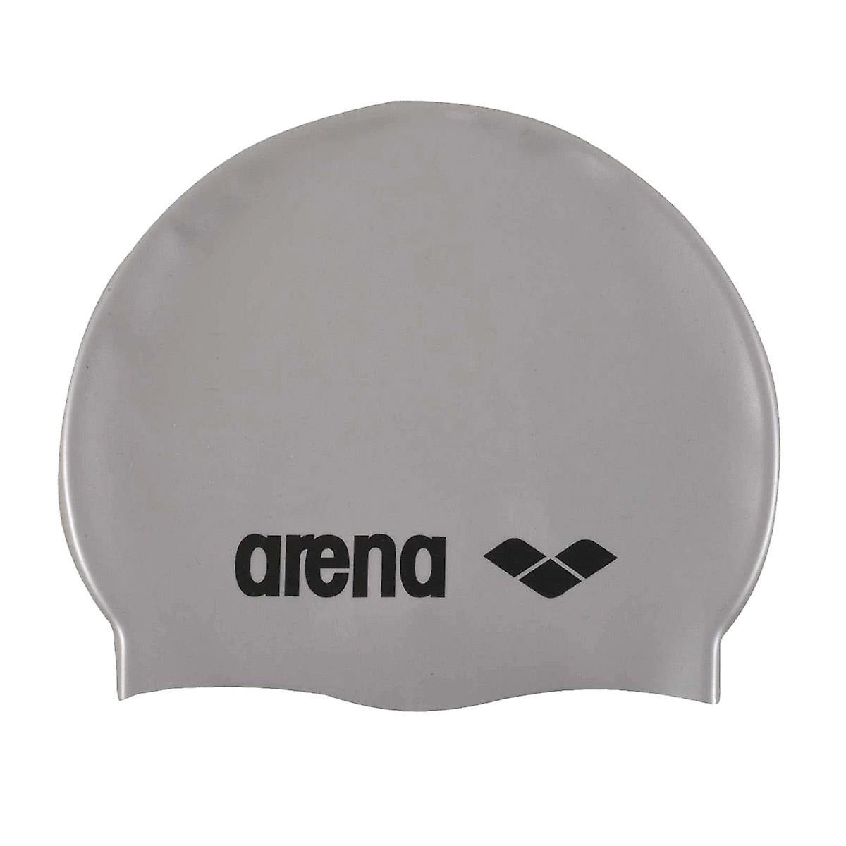 Arena Classic Silicone Junior Cap - Silver - Girls