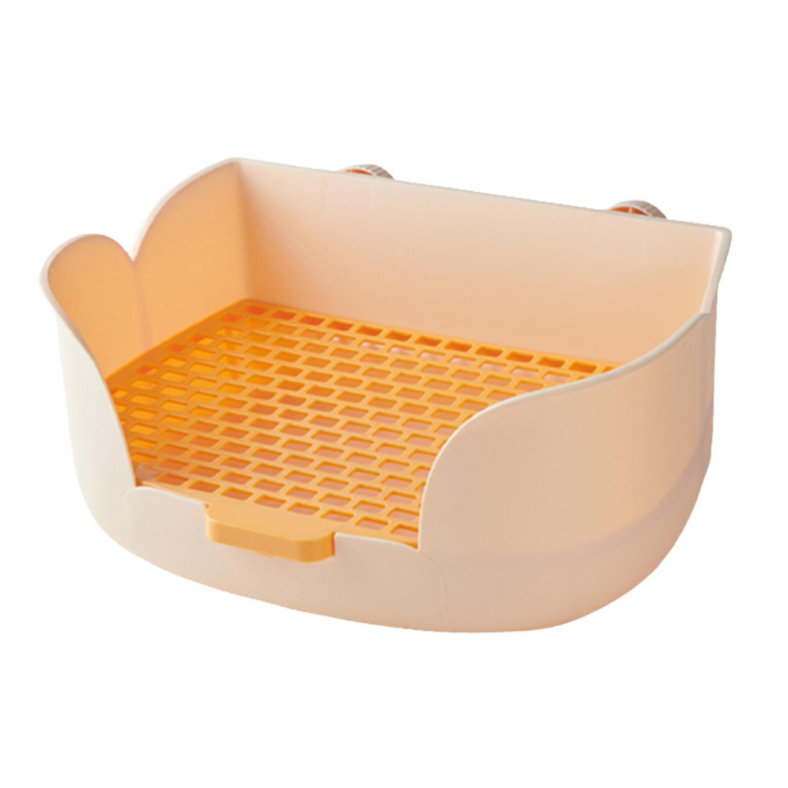 Toilettes pour animaux de compagnie, bac à litière jaune pour hamsters, furets et lapins