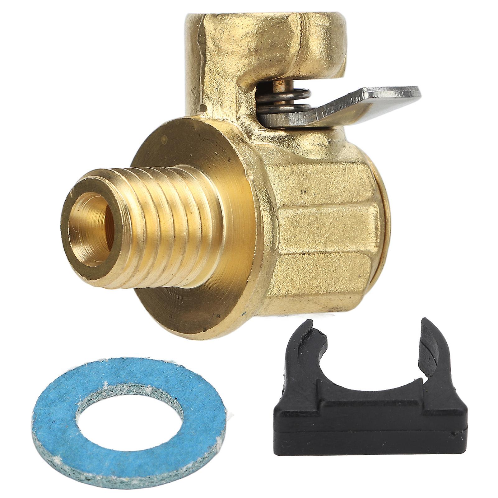 Robinet de vidange d'huile moteur M12-1,75, raccord rapide en laiton et acier inoxydable, avec clip à levier pour voitures et camions légers