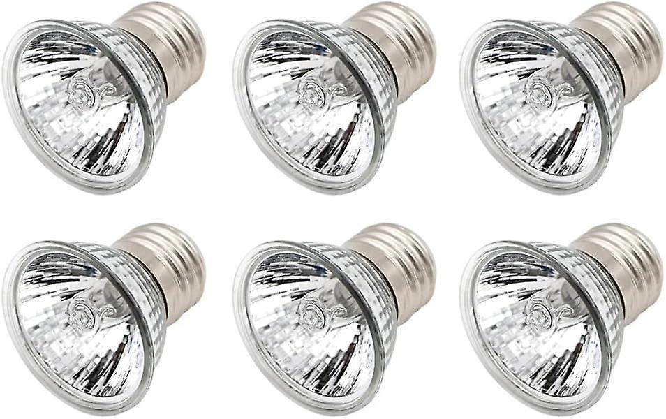 25W E27 Turtle Heating Lamp Bulb, UVA UVB Reptile Bulb Heating Bulb Lamp, for Reptiles Lizard Turtle Aquarium (Pack of 6)