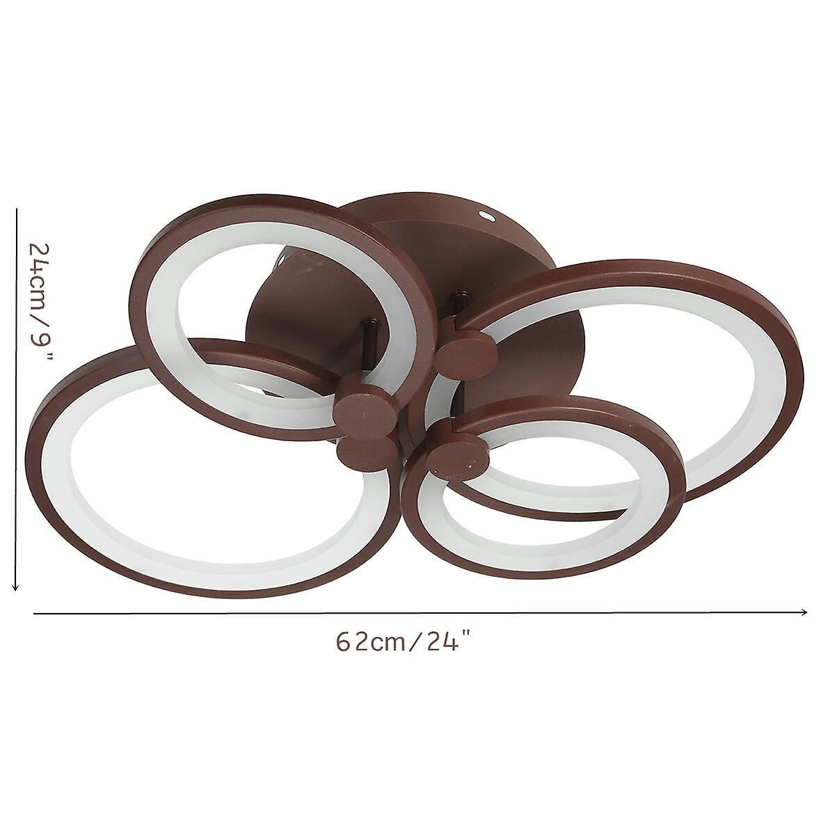 4 Heads Led Ceiling Light Pendant Lamp Hallway Dimmable Remote Control Fixture